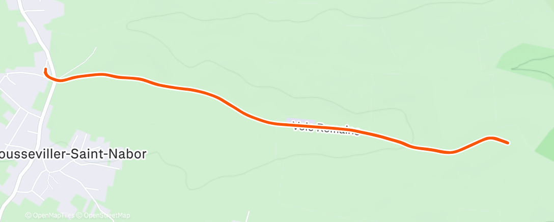 Map of the activity, Marche dans l'après-midi