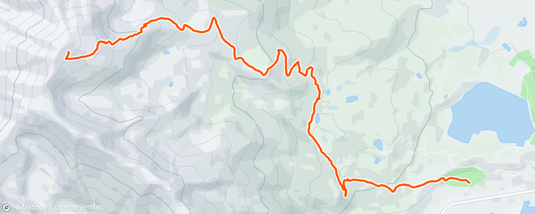 Mapa da atividade, Afternoon Hike