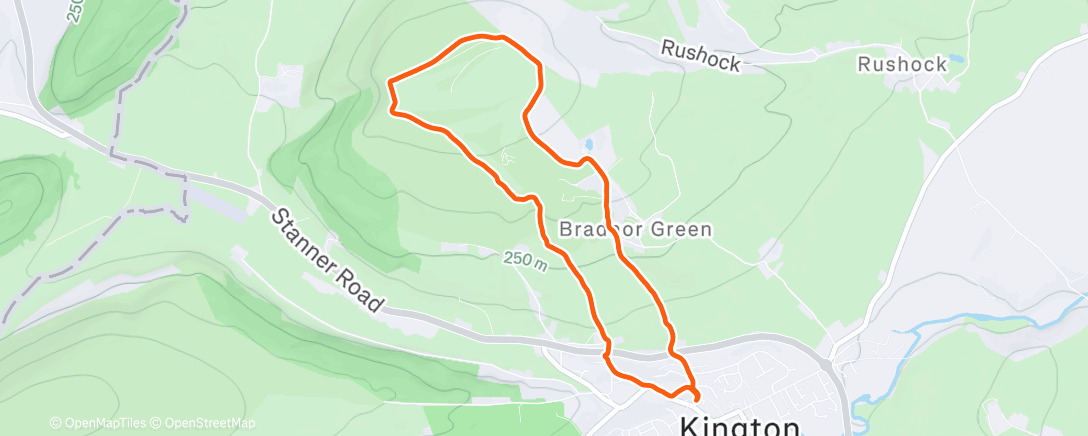 Map of the activity, Kington Postcard Trail