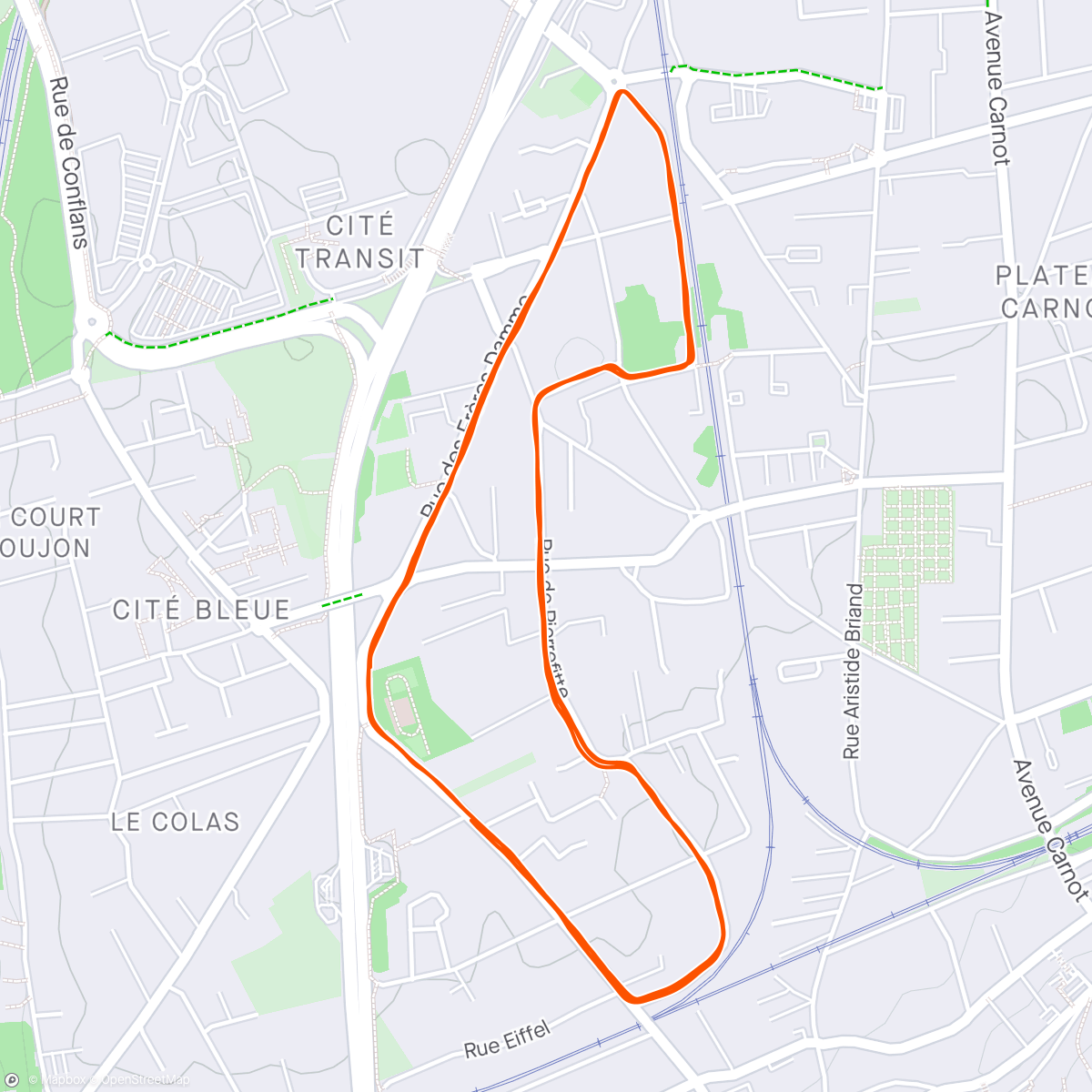 Map of the activity, Course à pied Fin d’oisienne 🏃‍♂️