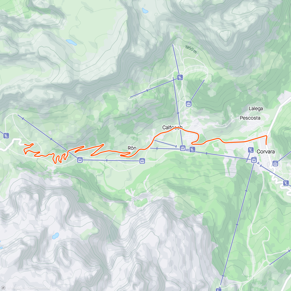 Map of the activity, ROUVY - Passo Gardena