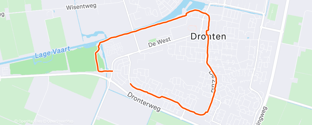 Map of the activity, Morning Run