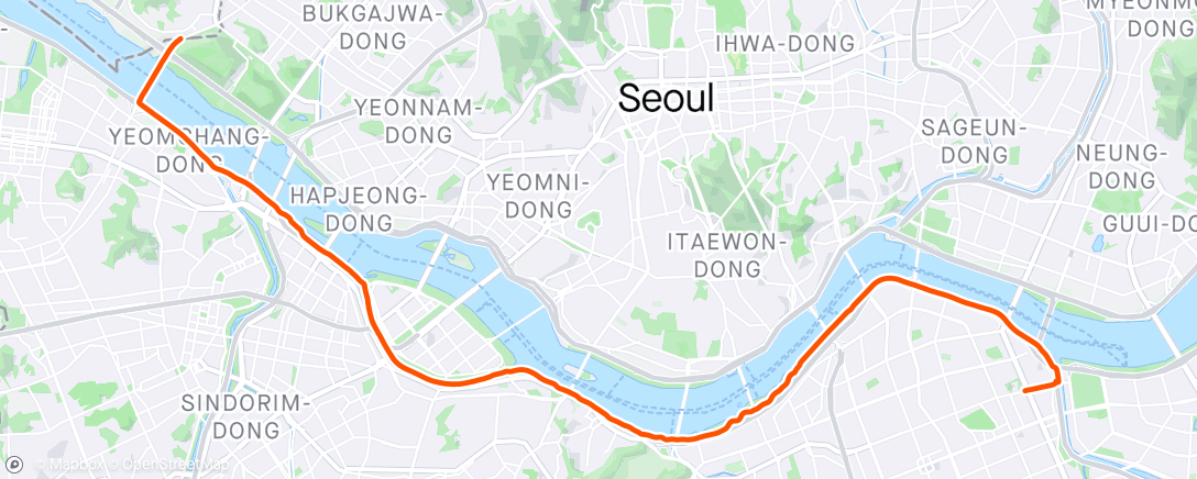 Map of the activity, [자동]출근 라이딩 11회 🎉 helog.xyz