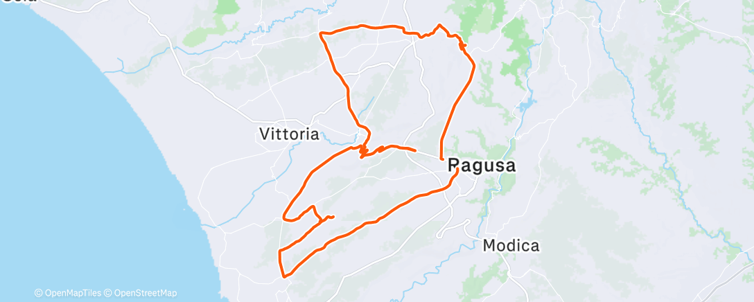 Mappa dell'attività Pedalata mattutina