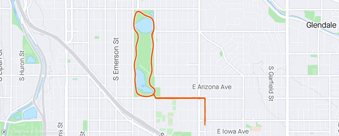 Map of the activity, Good morning to everyone except the Yukon that almost hit me in the park