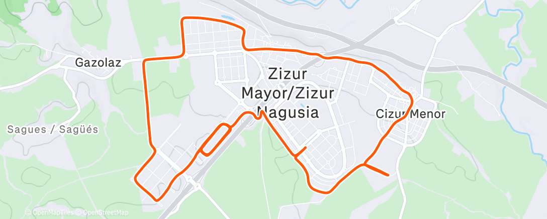 Карта физической активности (Carrera de mañana)