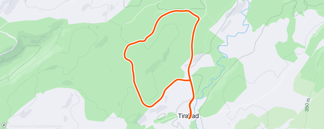 Map of the activity, Forest trails