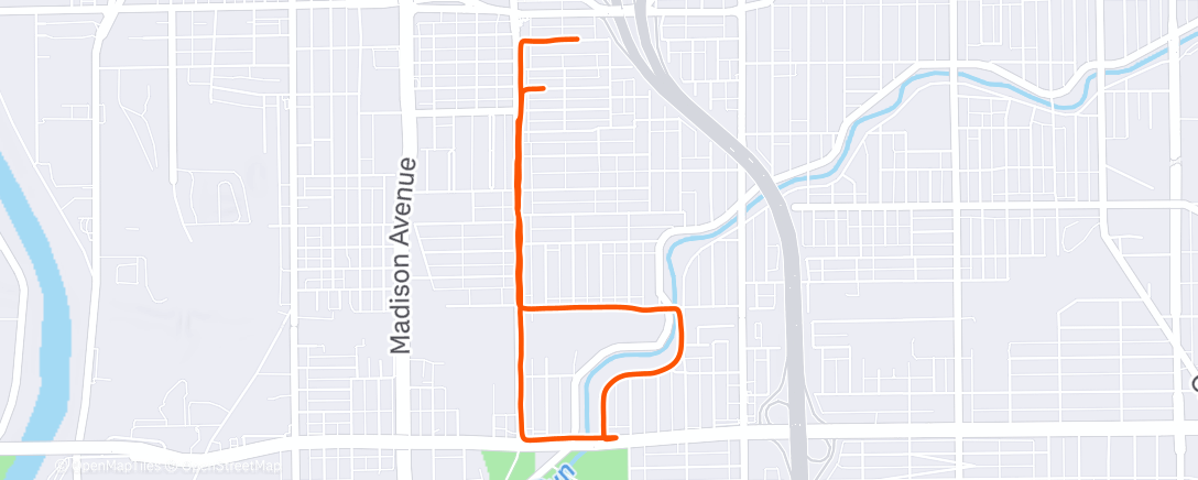 Map of the activity, Morning Walk