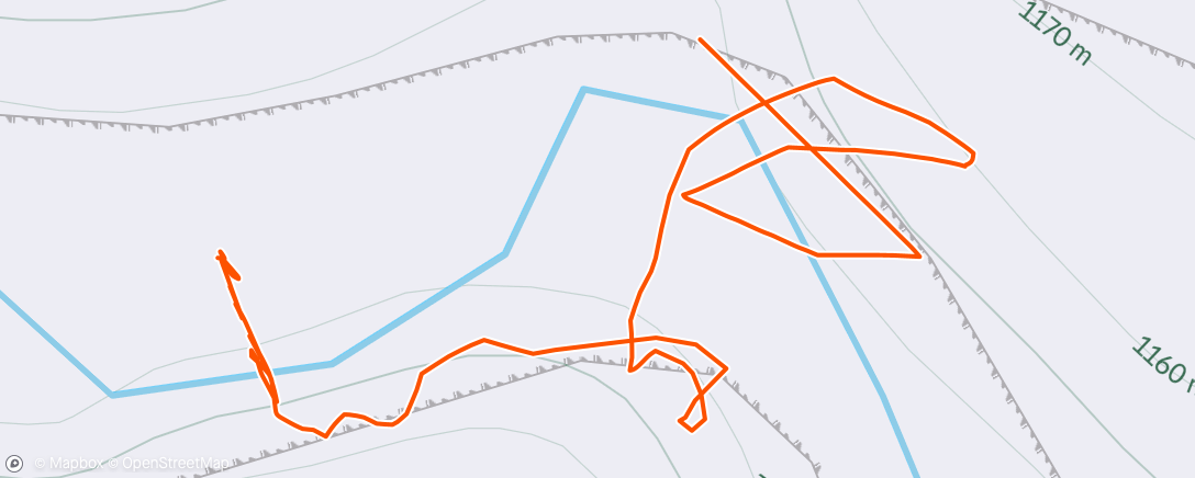 Map of the activity, Evening Hike