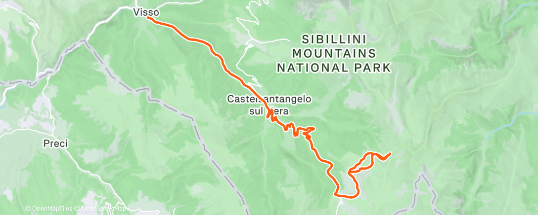 Map of the activity, Morning Backcountry Ski
