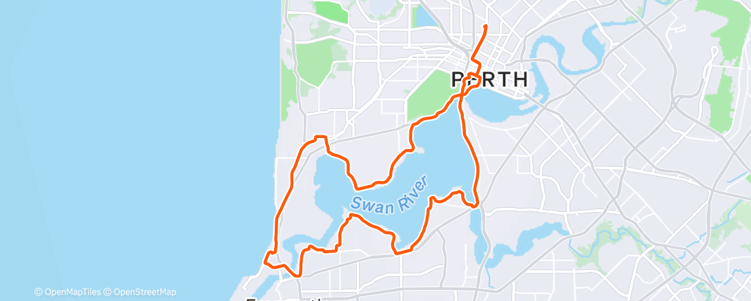 Map of the activity, Morning Ride