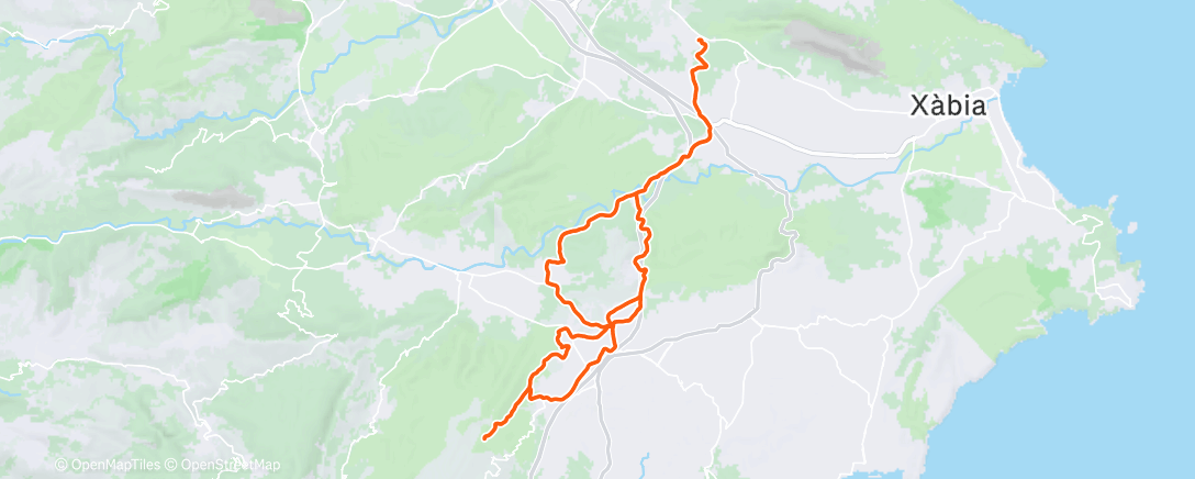 Карта физической активности (Lunch Mountain Bike Ride)