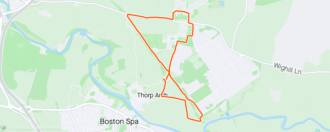 Map of the activity, Lovely dog jog