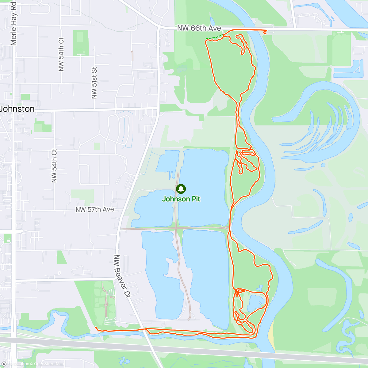 Map of the activity, Eric’s Sycamore Sanity Saver