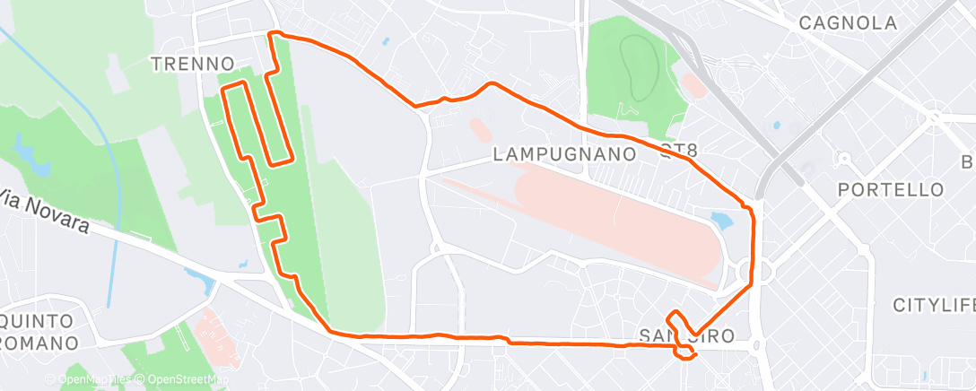 アクティビティ「Morning Run」の地図