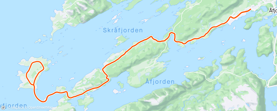 Map of the activity, Mtb. Tonge føtter. 149