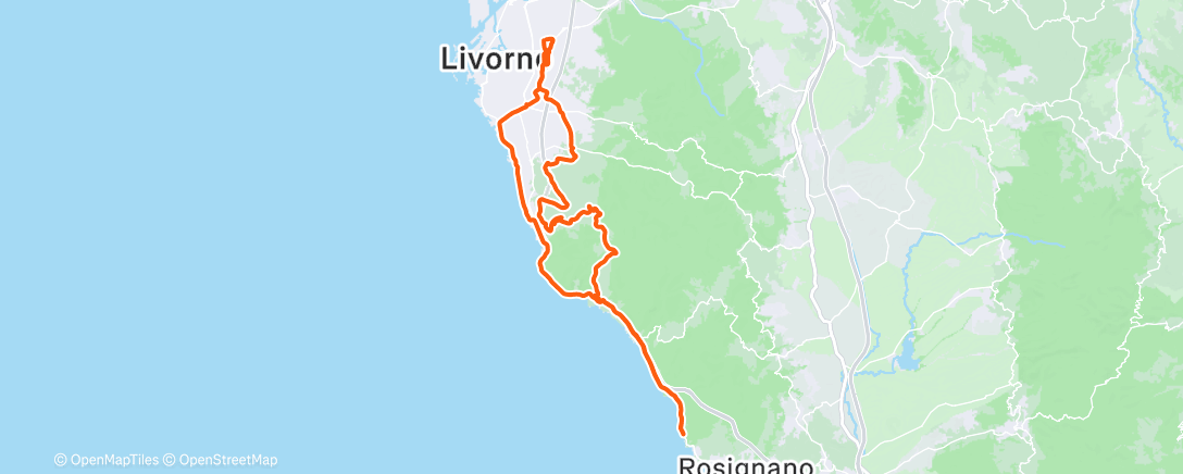 Карта физической активности (Morning Ride)