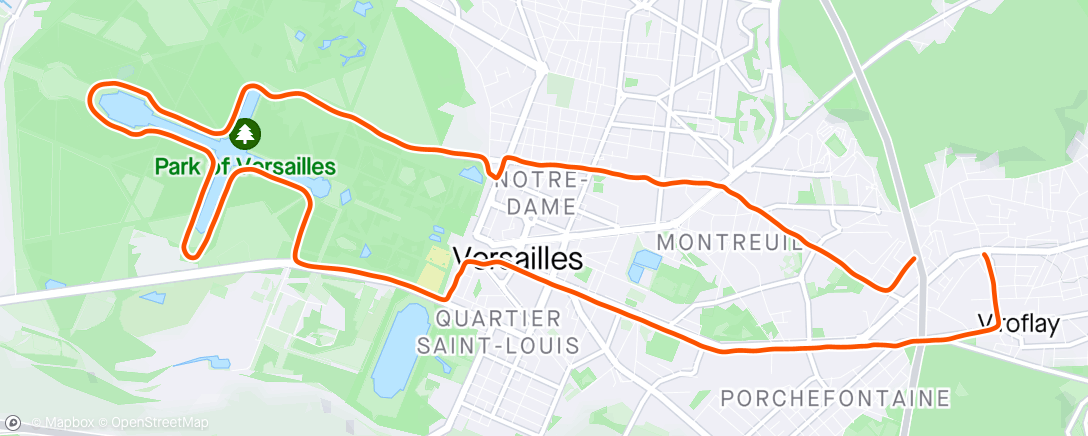 Karte der Aktivität „Versailles avec Gus”