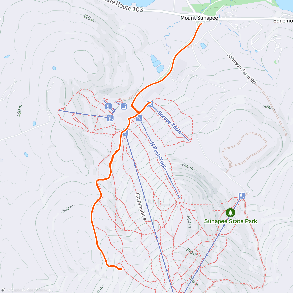 Map of the activity, Swampanee
