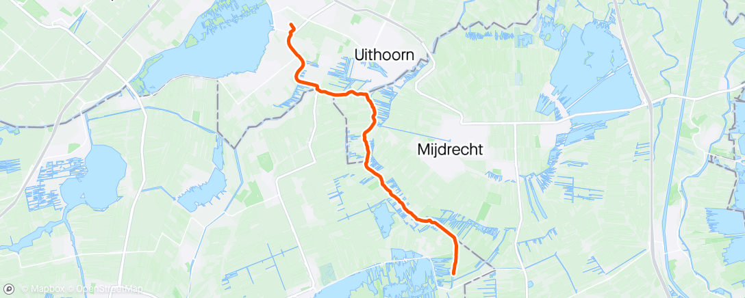 Map of the activity, Afternoon Ride WW
