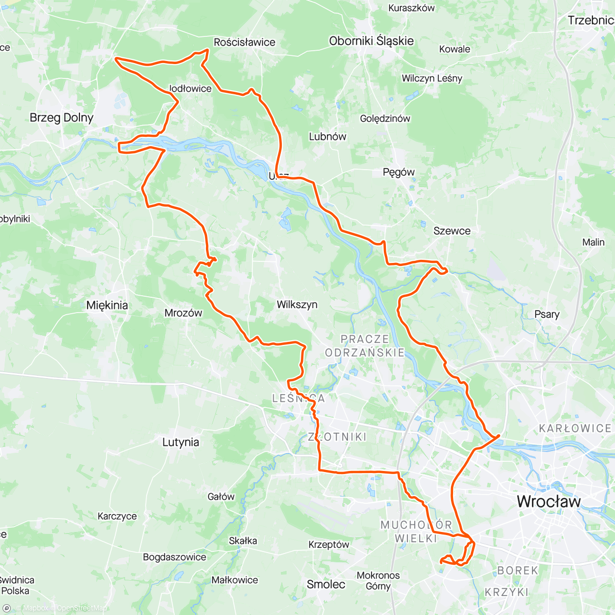 活动地图，Morning Mountain Bike Ride