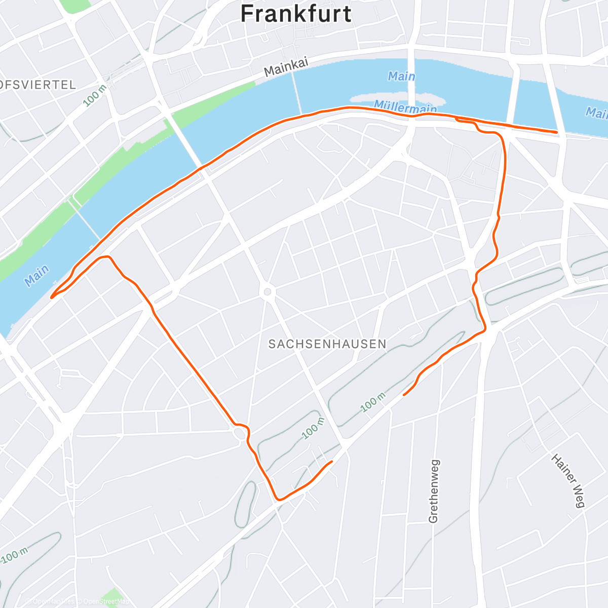 Map of the activity, Frankfurt - #2321 ist startklar !