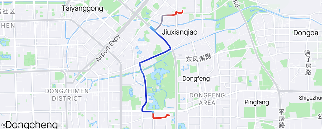 Map of the activity, 夕方のe-Bikeライド