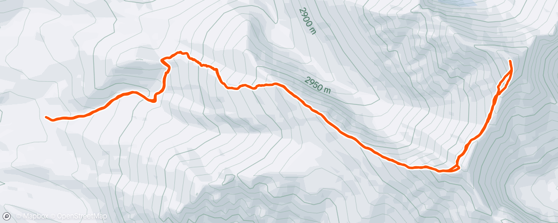 Map of the activity, Mt. Borah Climb