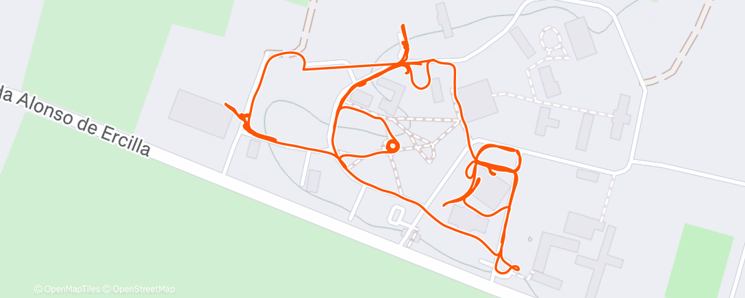 Map of the activity, Evening Ride