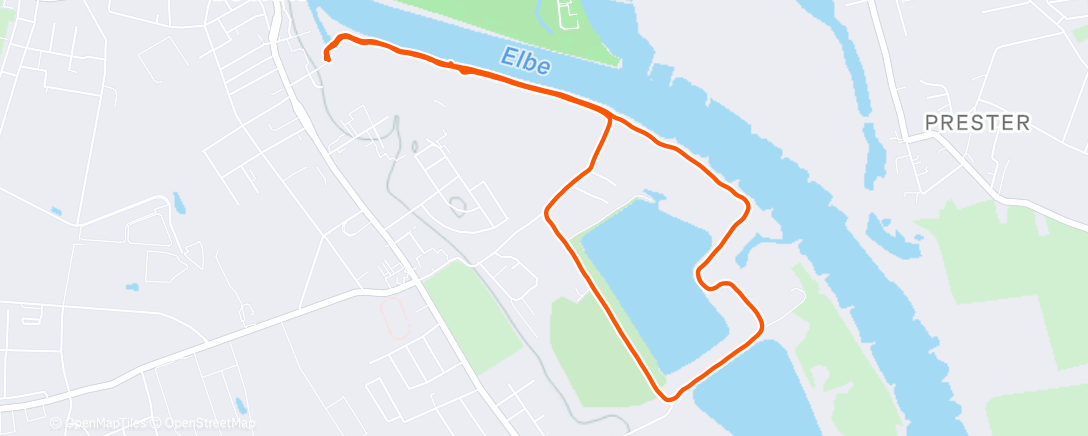 Map of the activity, Spaziergang am Morgen