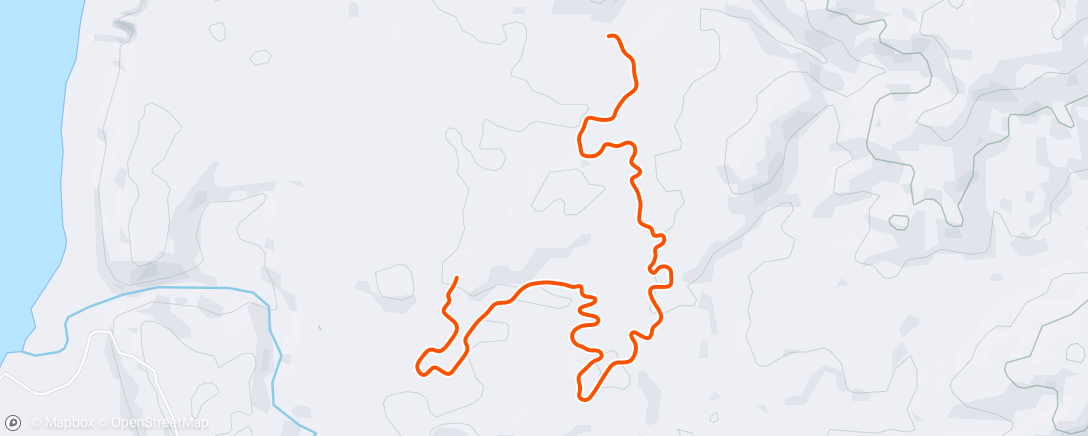 Map of the activity, Zwift - Ramp Test in Makuri Islands