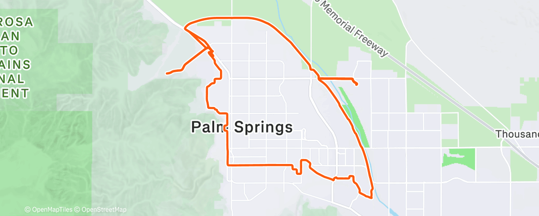 Карта физической активности (Morning Ride)