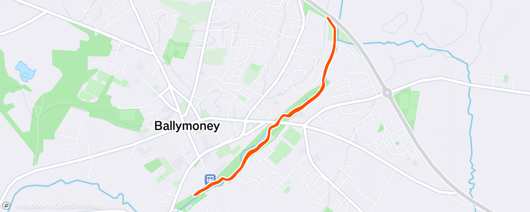 Map of the activity, Morning Run