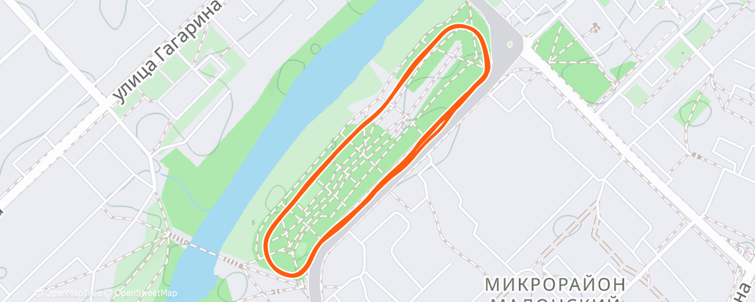 Map of the activity, Lunch Run