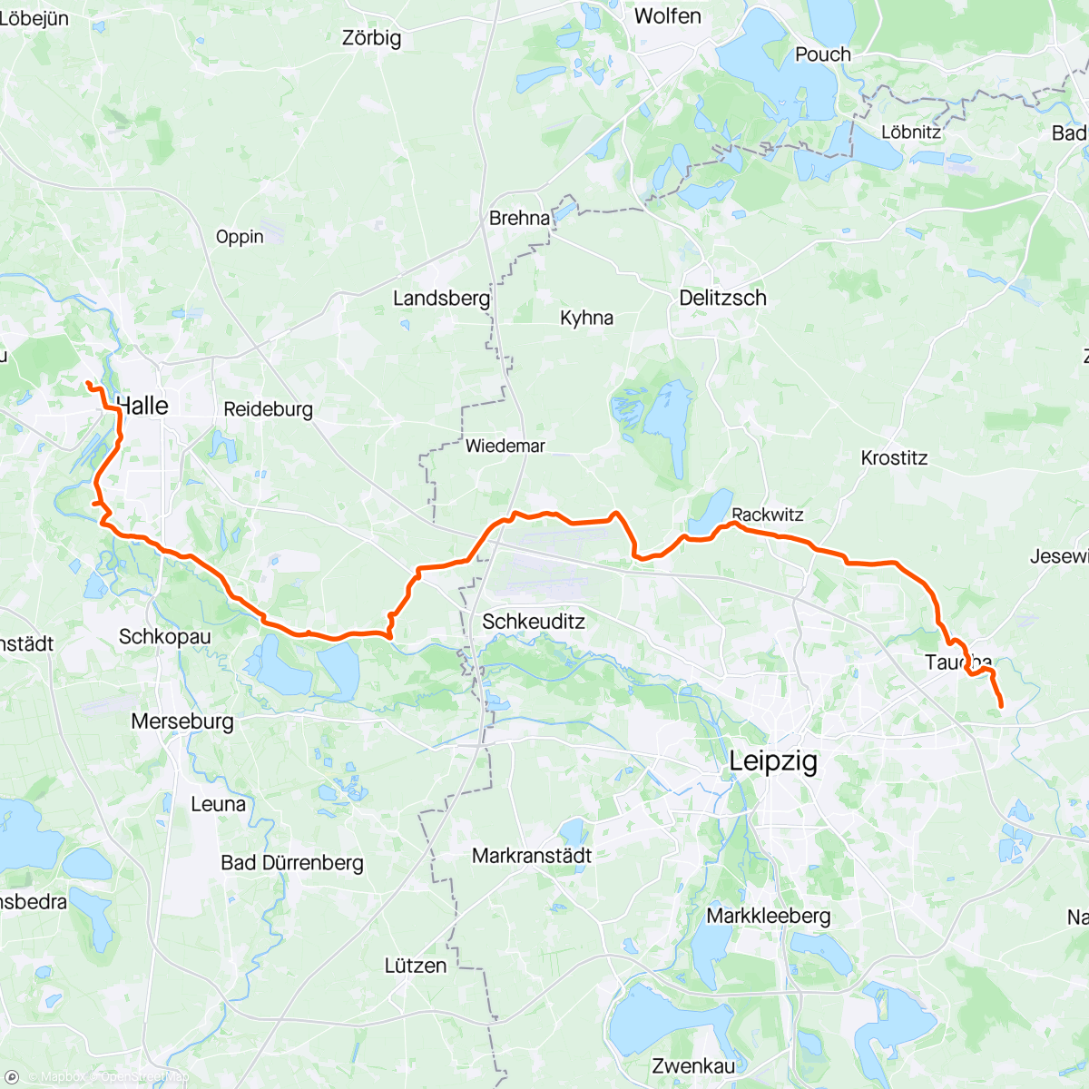 Map of the activity, 20240315 - Fahrt am Nachmittag