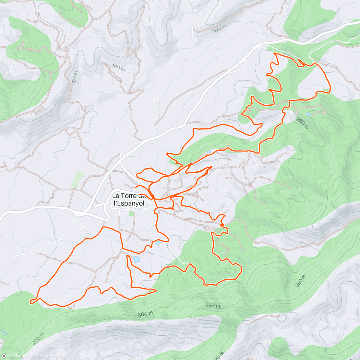 Map of the activity, 8a Transrabosenca - Xallenger'24