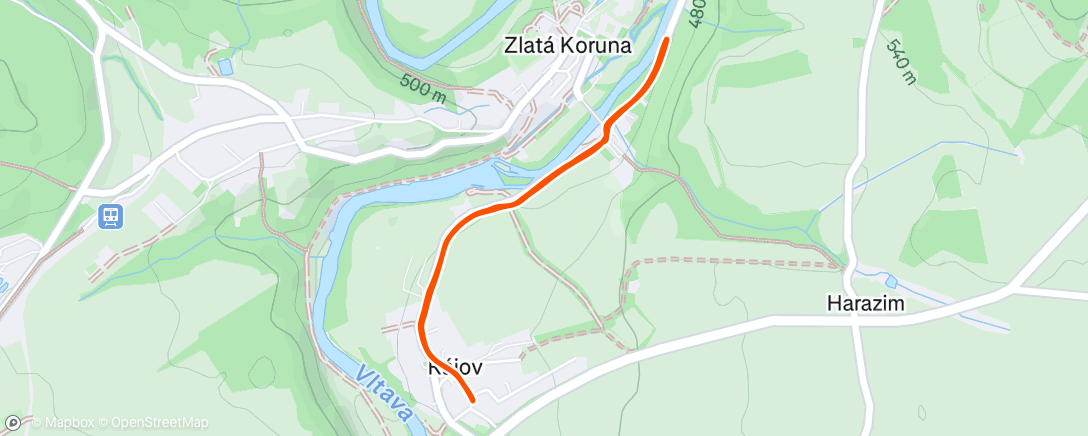 Map of the activity, Afternoon Walk