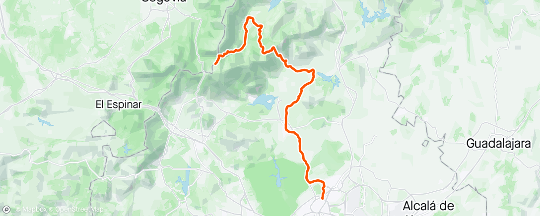 Map of the activity, Vuelta stage 8
