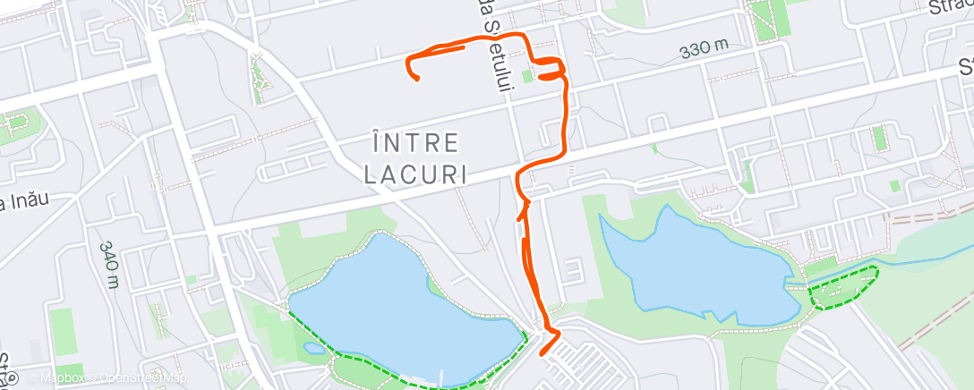 Map of the activity, Afternoon Walk