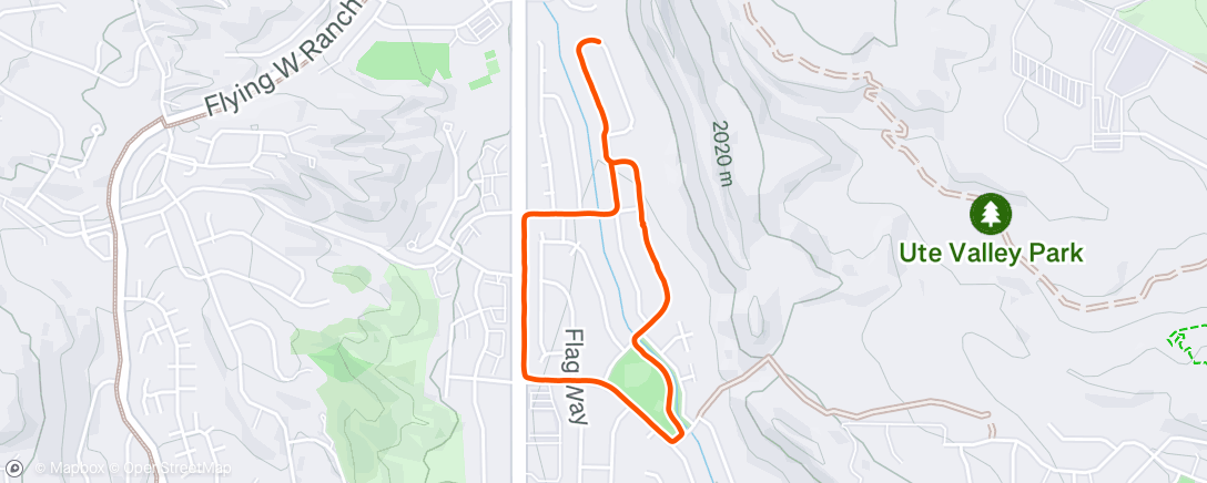 Map of the activity, 1st run back