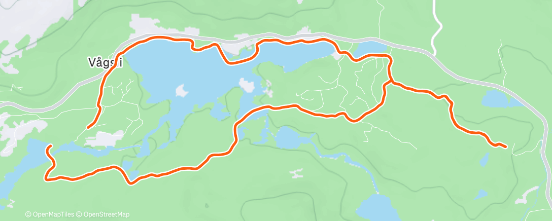 Map of the activity, Afternoon Nordic Ski