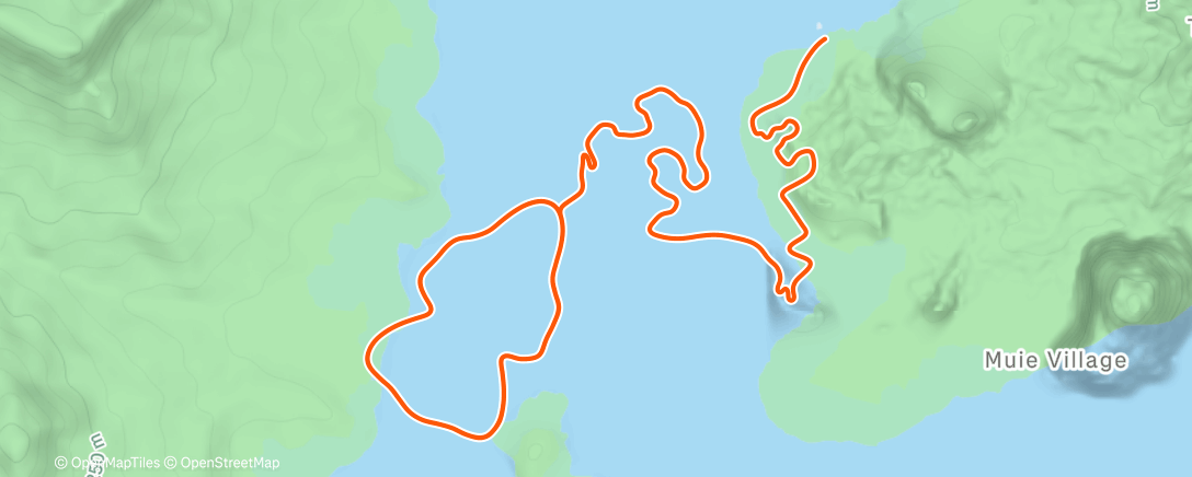 Map of the activity, Zwift - recovery day on Power Punches in Watopia