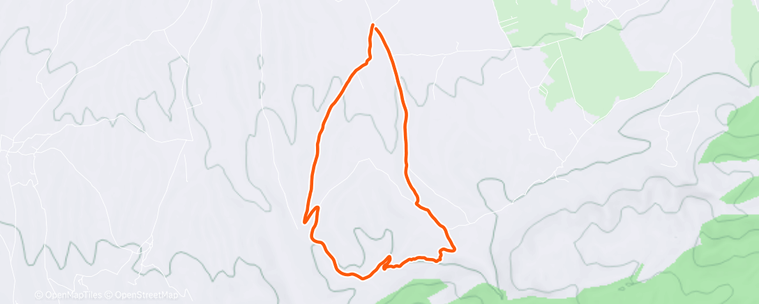 Map of the activity, Evening Ride