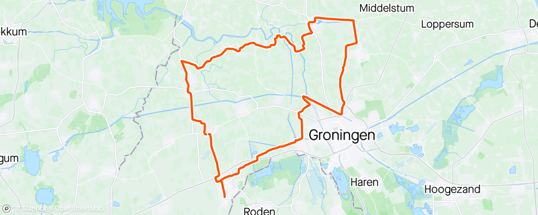 Map of the activity, Ochtendrit met Hendrik