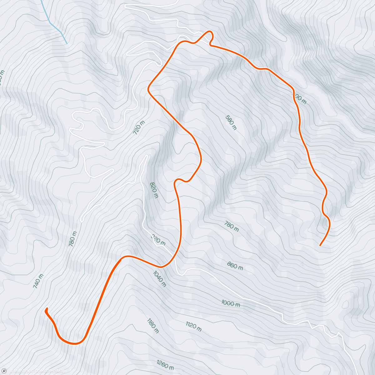 Map of the activity, Col du Rosier