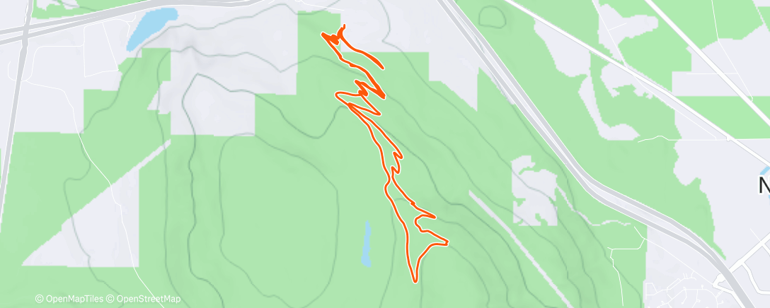 Map of the activity, Morning Run