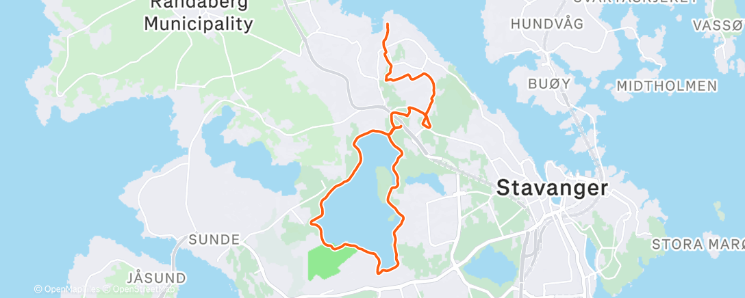 Map of the activity, Xmas jogg