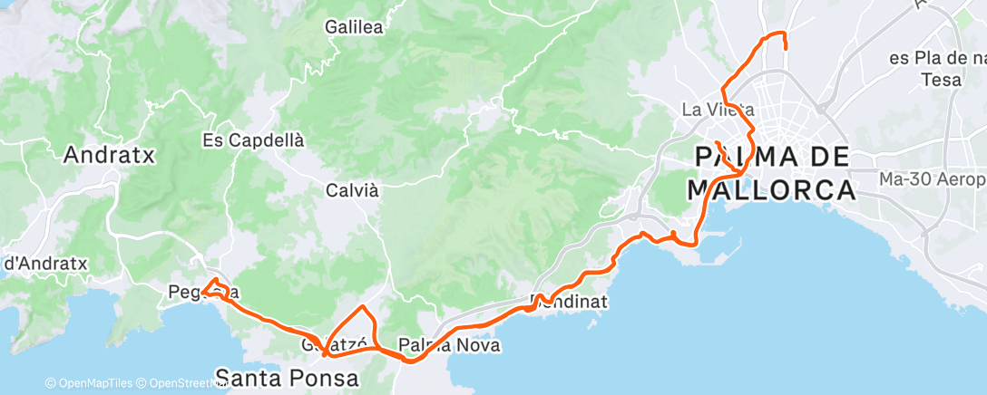 Map of the activity, Al final no llovió!! Mallorca 4 👏. Ahora si que si 🔐🗓️