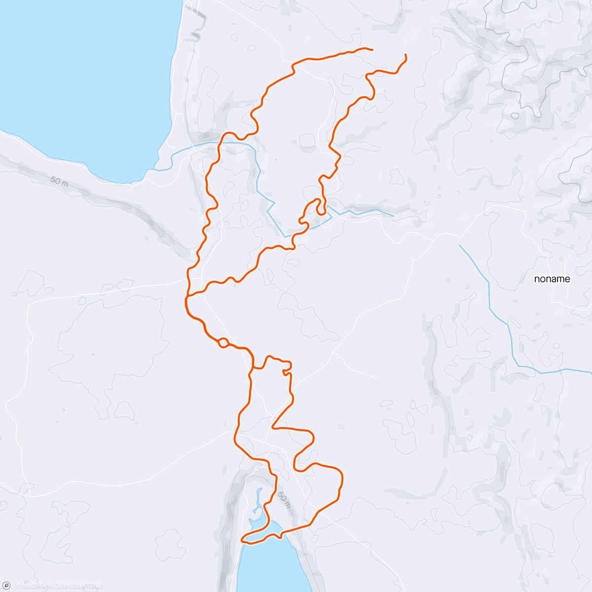 Map of the activity, Zwift - Pacer Group Ride: Wandering Flats in Makuri Islands with Maria