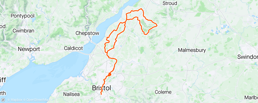 Map of the activity, Tour De Bristol